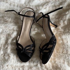 Caparros Black Sandal Heels